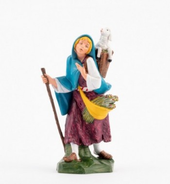 Shepherdess (350) for creche traditional colours 19 cm.