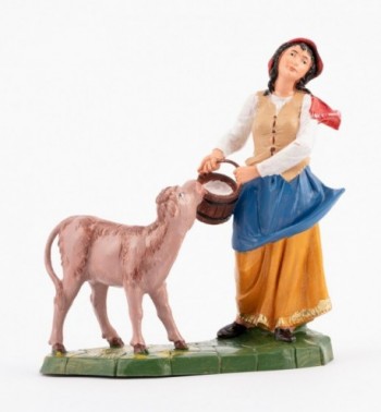 Shepherdess (362) for creche traditional colours 19 cm.