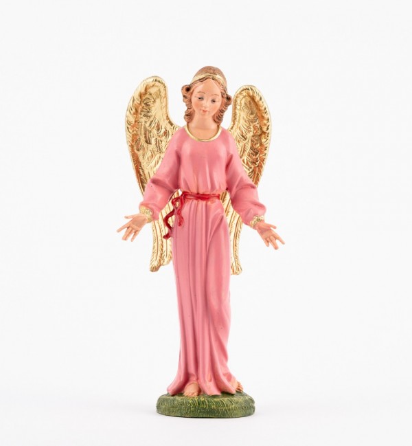 Standing angel for creche traditional colours 19 cm.