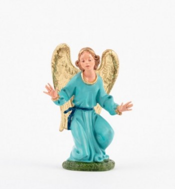 Kneeling angel for creche traditional colours 19 cm.