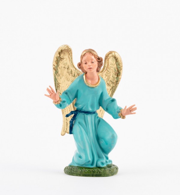 Kneeling angel for creche traditional colours 19 cm.