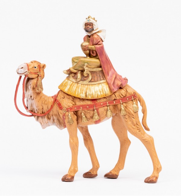 King on camel (1) for creche 19 cm.