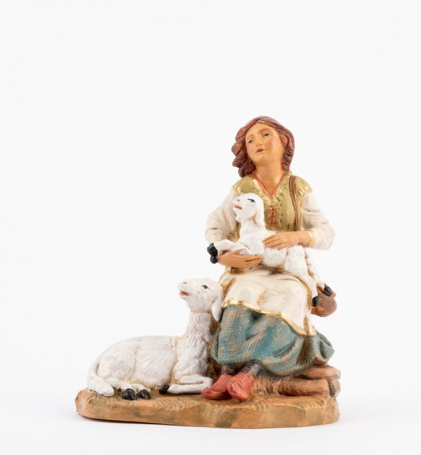 Shepherdess (382) for creche 19 cm.