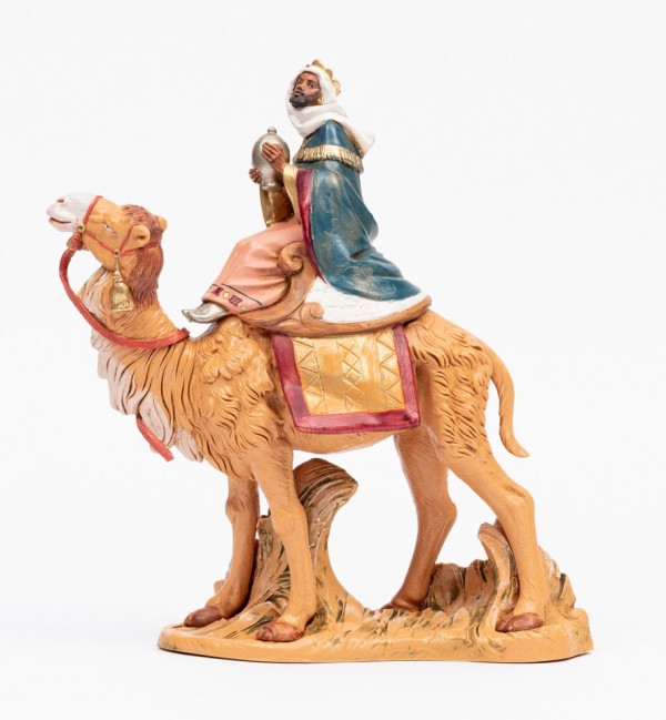 King on camel for creche 19 cm.