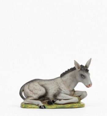 Donkey for creche traditional colours 30 cm.