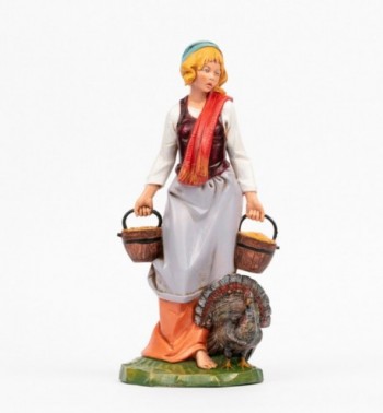 Shepherdess (30) for creche traditional colours 30 cm.
