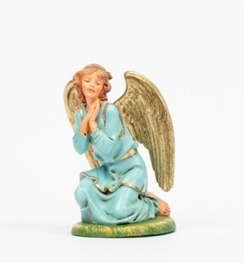 Kneeling angel for creche traditional colours 30 cm.