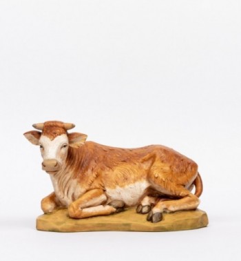 Ox in resin for creche 52 cm.