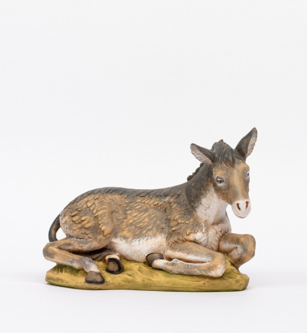 Donkey in resin for creche 52 cm.