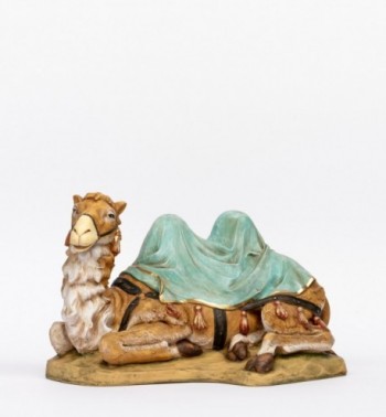 Sitting camel in resin for creche 52 cm.