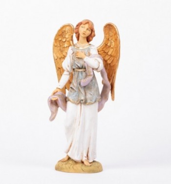 Standing angel in resin for creche 52 cm.