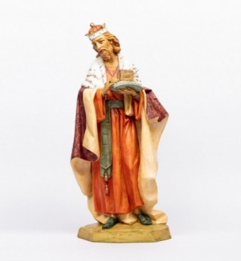 king (1) in resin for creche 65 cm.