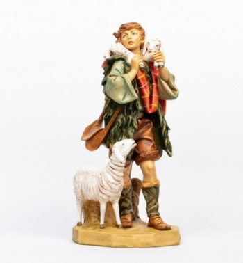 Shepherd (1) in resin for creche 65 cm.