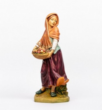 Shepherdess (5) in resin for creche 65 cm.