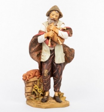 Shepherd (3) in resin for creche 85 cm.