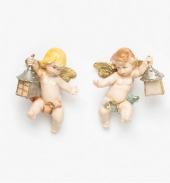 Angels with lamp (196-7) porcelain type 7 cm.