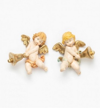 Angels with bell (296-7) porcelain type 7 cm.