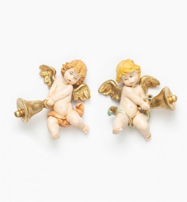 Angels with bell (296-7) porcelain type 7 cm.