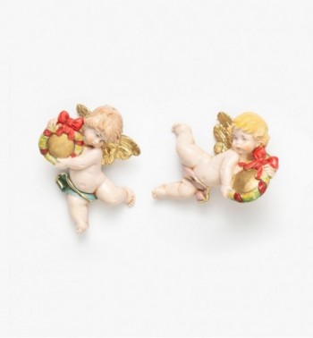 Angels with garland (496-7) porcelain type 7 cm.