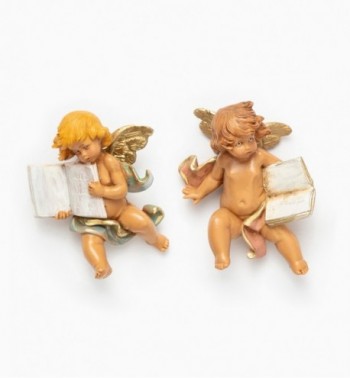 Angels with book (896-7) 7 cm.
