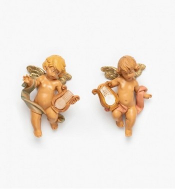 Angels with lyre (996-7) 7 cm.