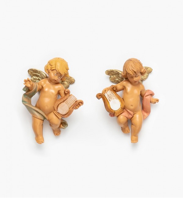 Angels with lyre (996-7) 7 cm.