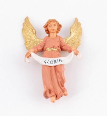 Glory angel for creche traditional colours 10 cm.
