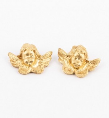 Angels heads (17D-17S) golden type 4 cm.
