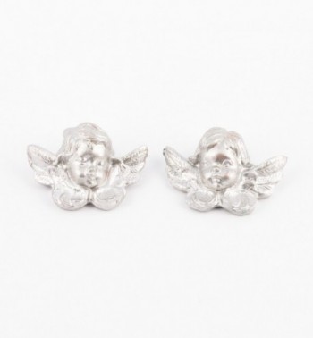 Angels heads (17D-17S) silver type 4 cm.