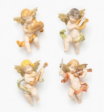 Musician angels (3/6) porcelain type 6 cm.