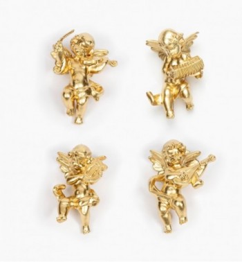 Musician angels (3/6) golden type 6 cm.