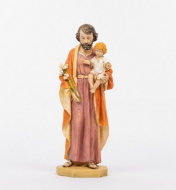 Saint Joseph with Child in resin 50 cm.