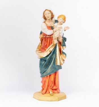 Lady with Child in resin 110 cm.