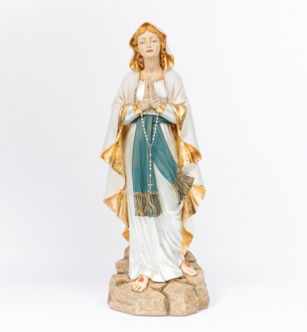 Lady of Lourdes in resin 110 cm.