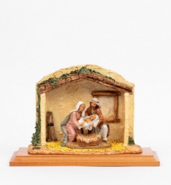Scene Jesus Birth with figurines 12 cm.