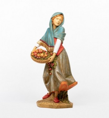 Shepherdess (2) in resin for creche 125 cm.
