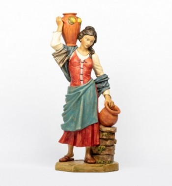 Shepherdess (4) in resin for creche 125 cm.