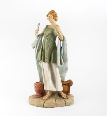 Shepherdess (11) in resin for creche 65 cm.