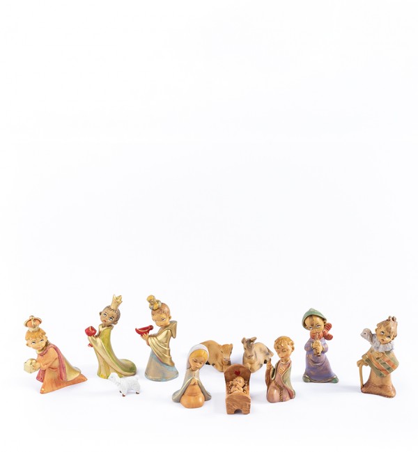 "Baby" creche 11 pieces 10 cm.