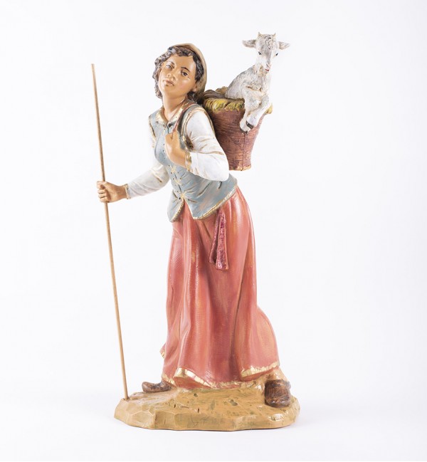 Shepherdess (61) for creche 30 cm.