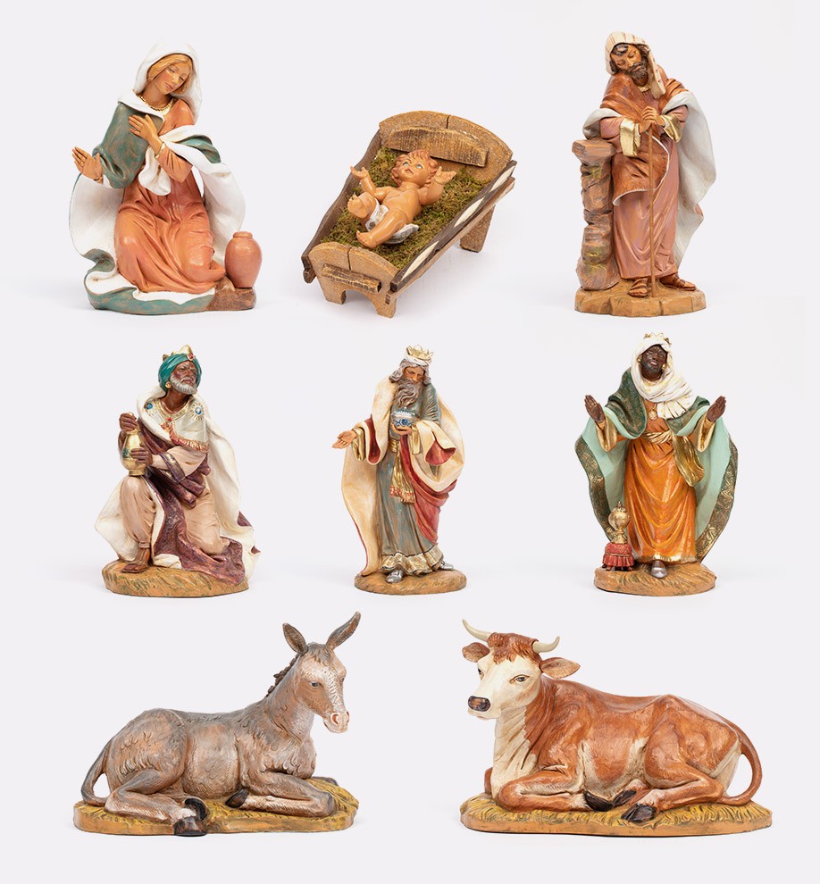 Figurine de Nativité de Noël Set Jésus Crèche Crèche Kit Ornement P