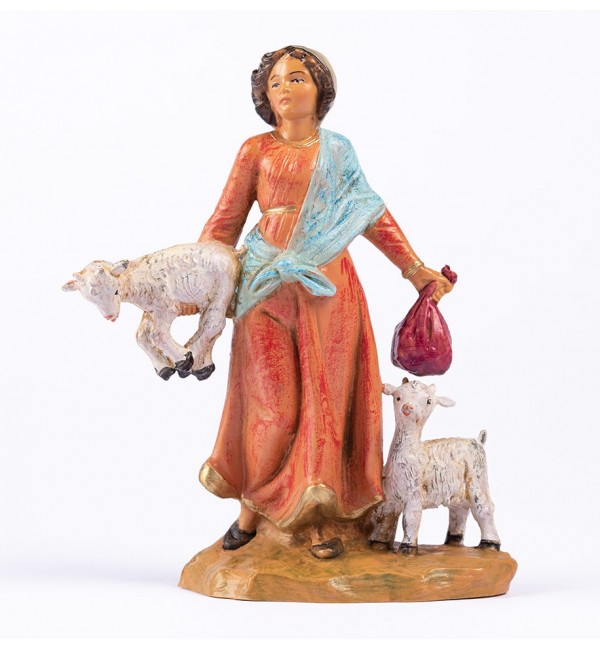 Shepherdess (708) for creche 12 cm.