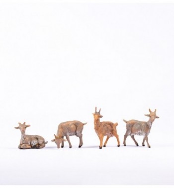 4 Goats for creche 19 cm