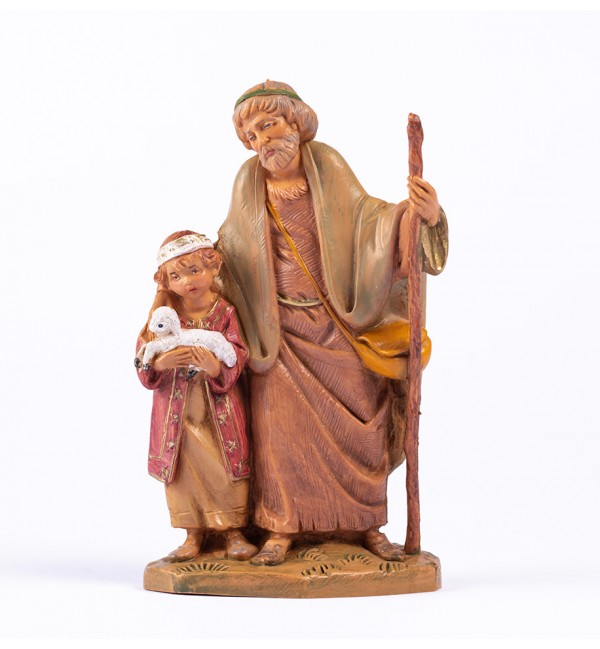 Shepherds (243) for creche 12 cm. with lithographed box