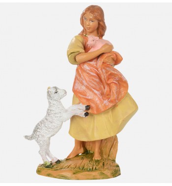 Shepherdess (715) for creche 12 cm.