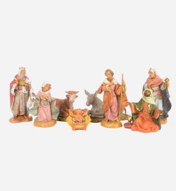 8 pieces Nativity set for creche 12 cm.