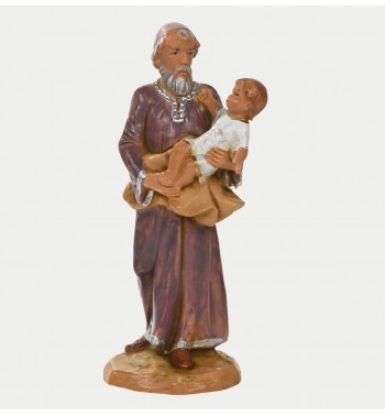 Shepherd (707) for creche 12 cm. with lithographed box