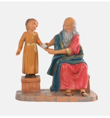 Shepherds (729) for creche 12 cm. with lithographed box