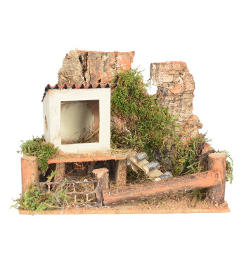 Wood hen house n.1839 for 12 cm.