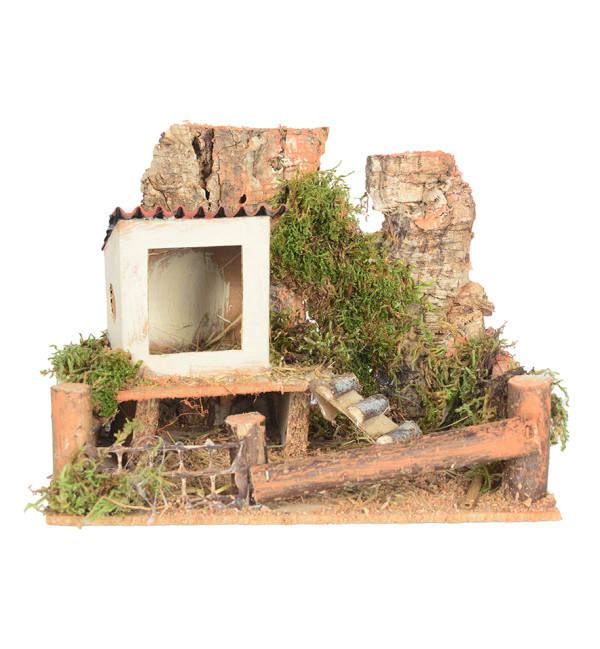 Wood hen house n.1839 for 12 cm.